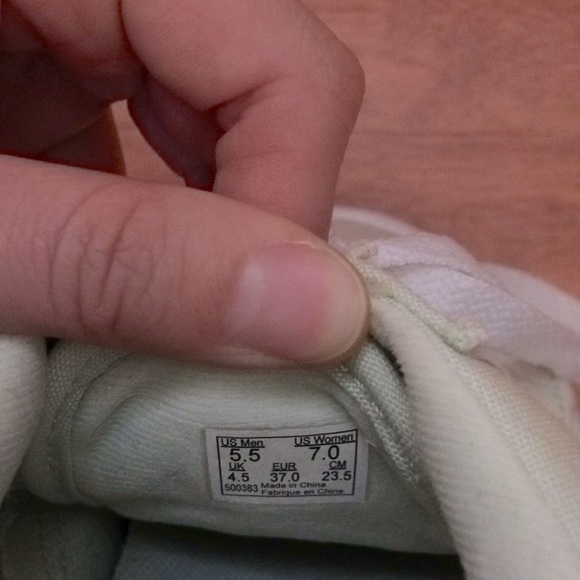 Canvas Vans Ankle Shoes, Ultracush Lite in Mint Green, Size 7 - Picture 8 of 8